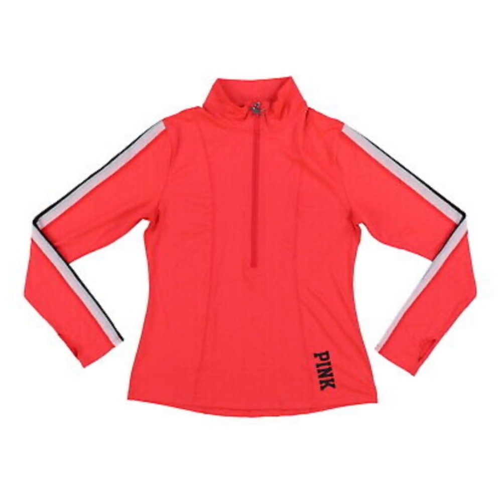 VS Pink Ultimate Half Zip Athletic Fitted Pullover